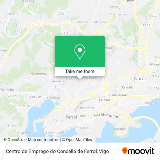 Centro de Emprego do Concello de Ferrol map