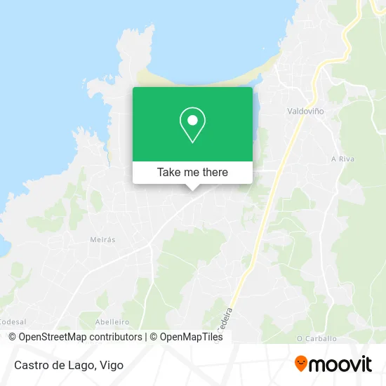 Castro de Lago map
