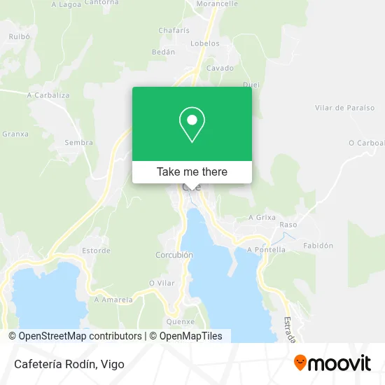 Cafetería Rodín map