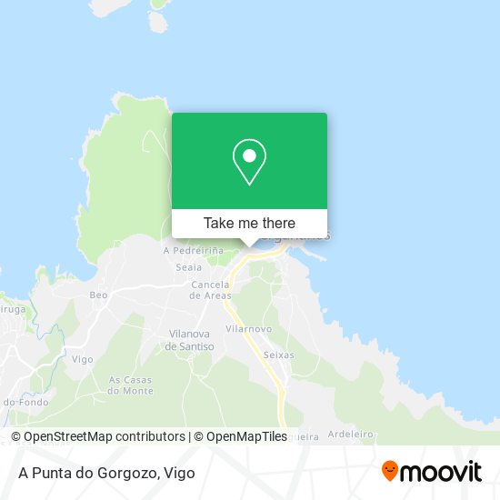 A Punta do Gorgozo map