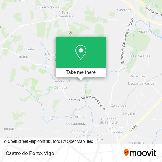 Castro do Porto map