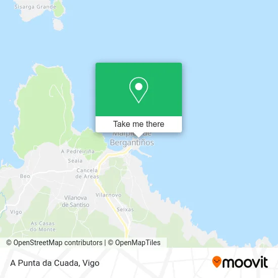 A Punta da Cuada map