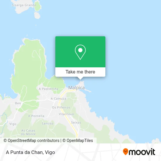 mapa A Punta da Chan