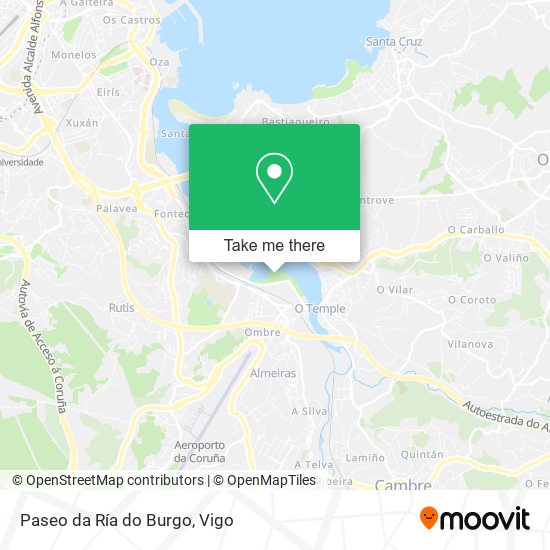 Paseo da Ría do Burgo map