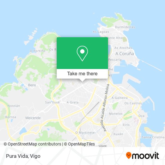 Pura Vida map