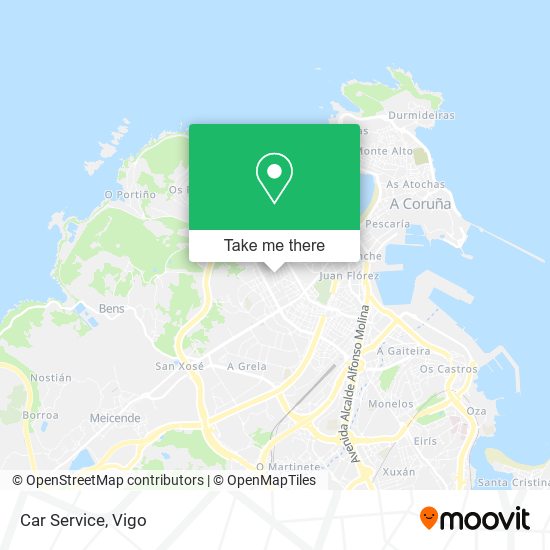 Car Service map