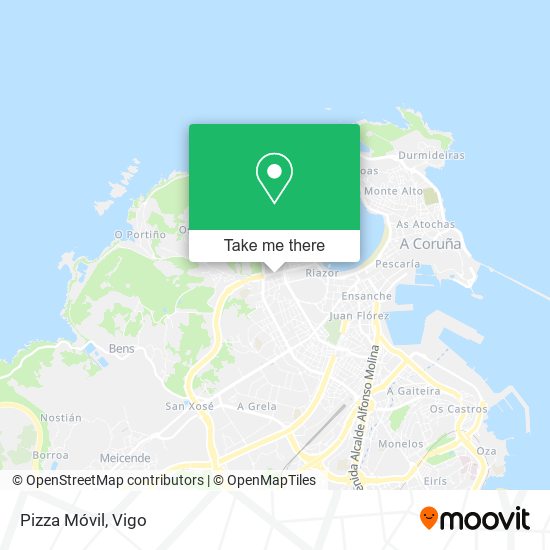 Pizza Móvil map