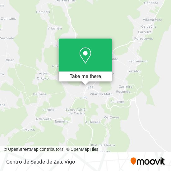Centro de Saúde de Zas map