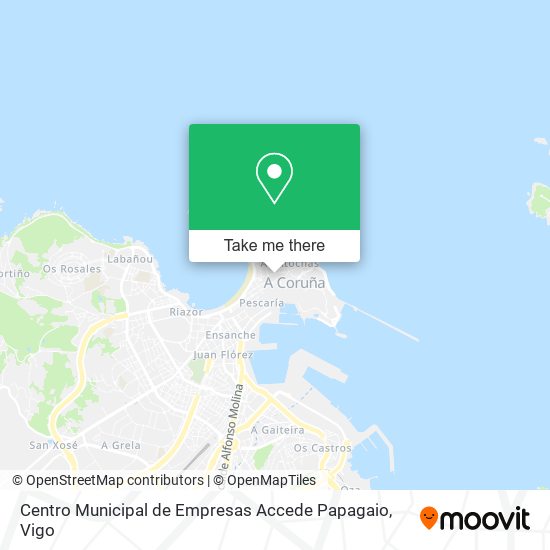 Centro Municipal de Empresas Accede Papagaio map