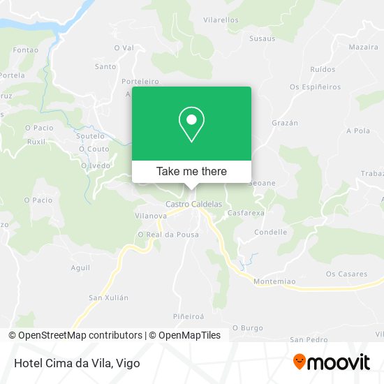 Hotel Cima da Vila map