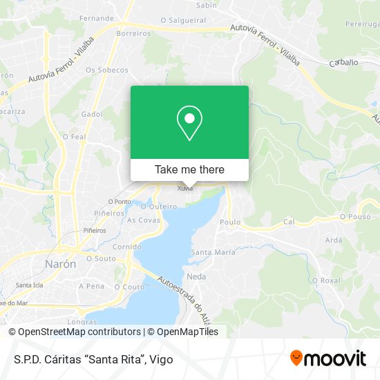 S.P.D. Cáritas “Santa Rita” map