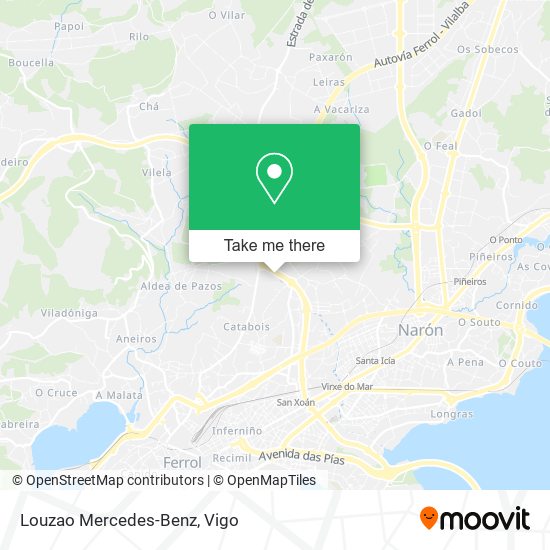 Louzao Mercedes-Benz map