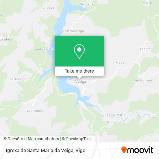 mapa Igrexa de Santa María da Veiga