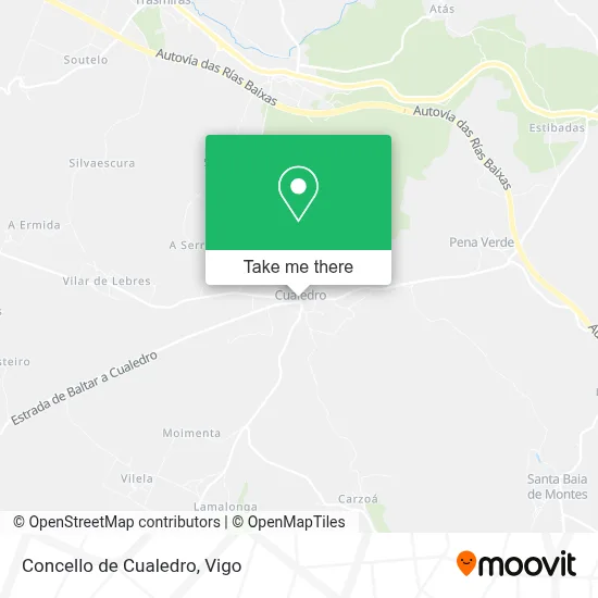 Concello de Cualedro map