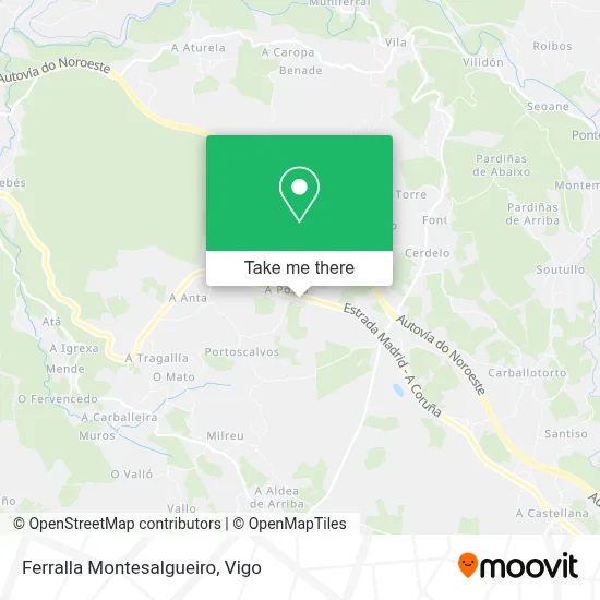 Ferralla Montesalgueiro map
