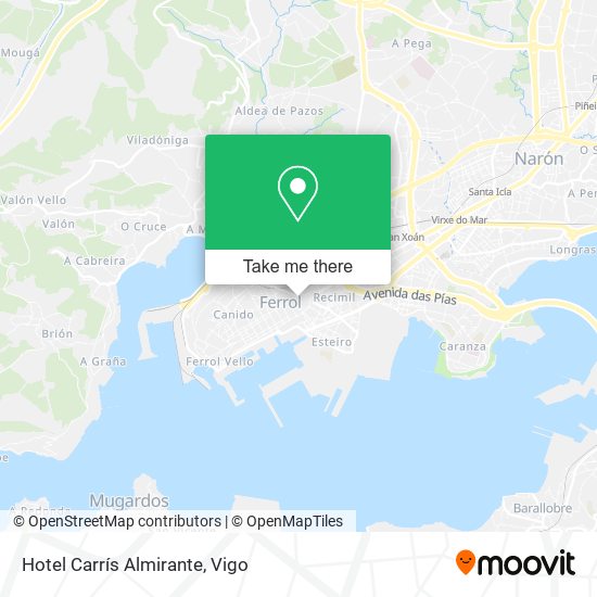 Hotel Carrís Almirante map