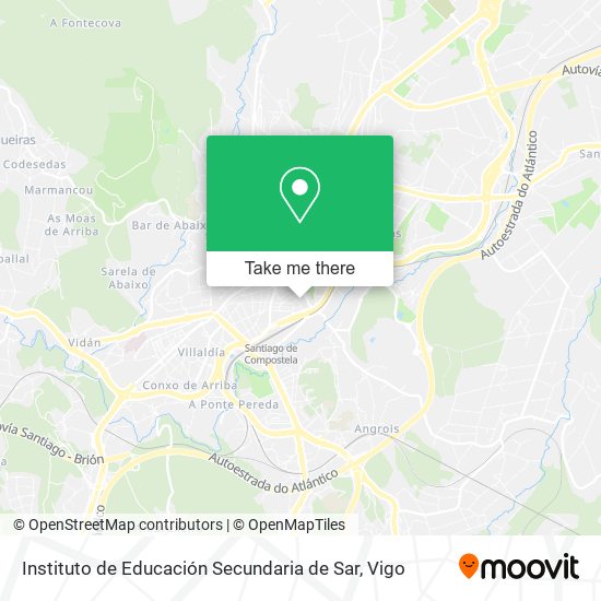 Instituto de Educación Secundaria de Sar map