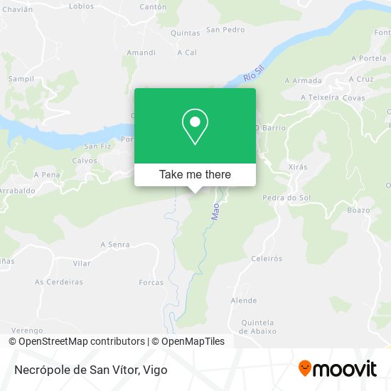 Necrópole de San Vítor map