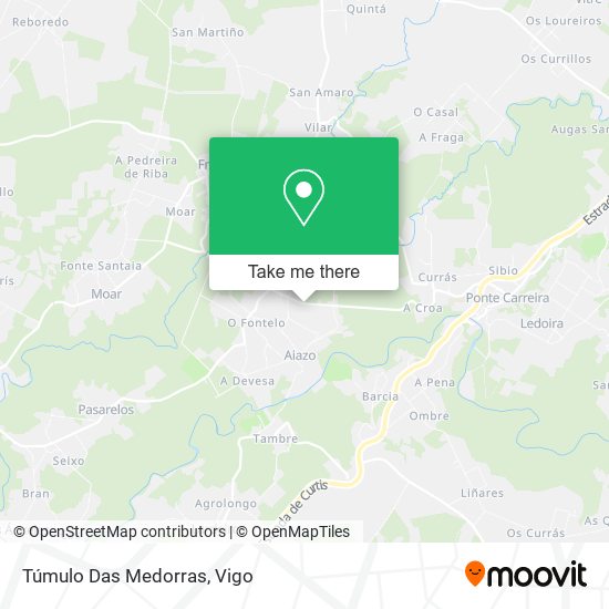 Túmulo Das Medorras map