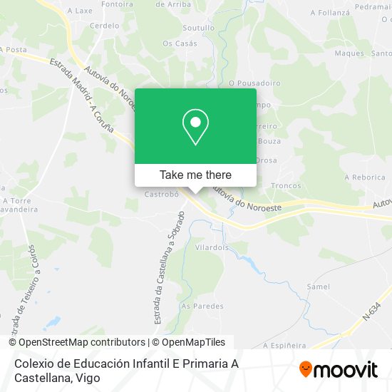 mapa Colexio de Educación Infantil E Primaria A Castellana