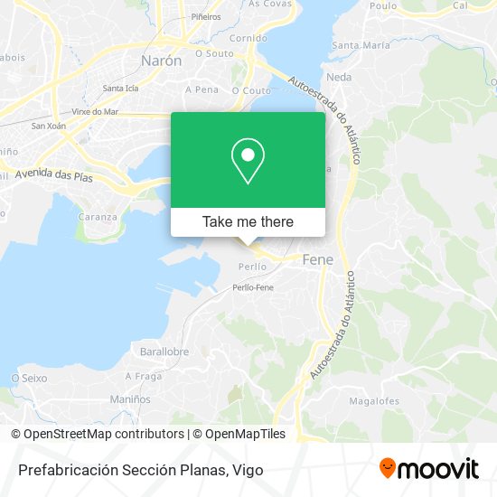 Prefabricación Sección Planas map