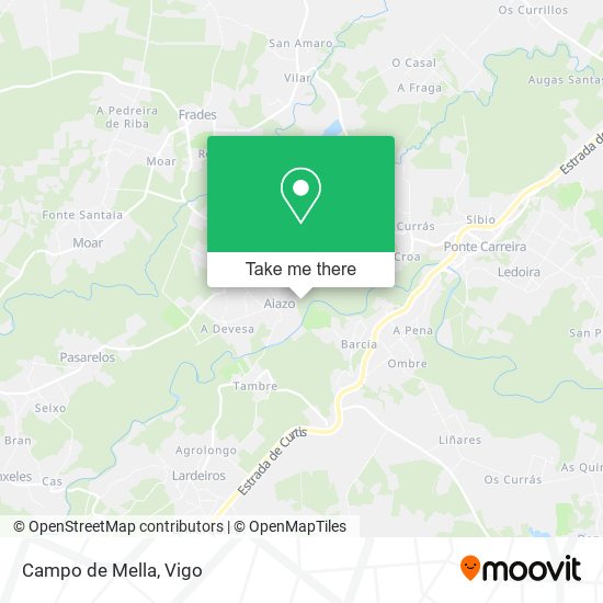 Campo de Mella map