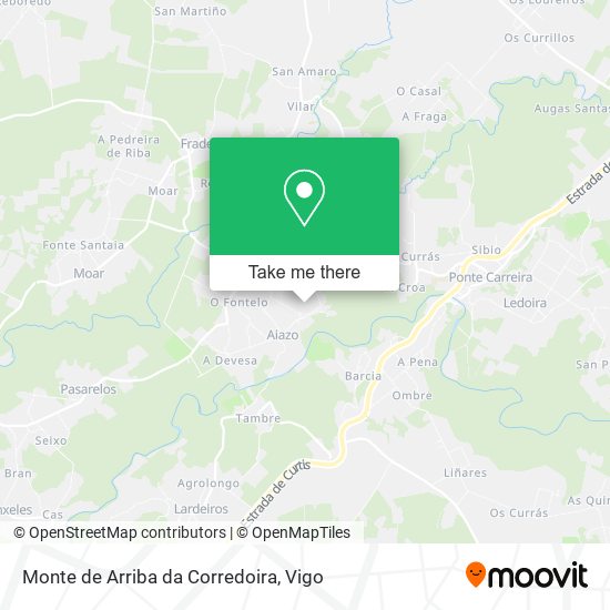 Monte de Arriba da Corredoira map