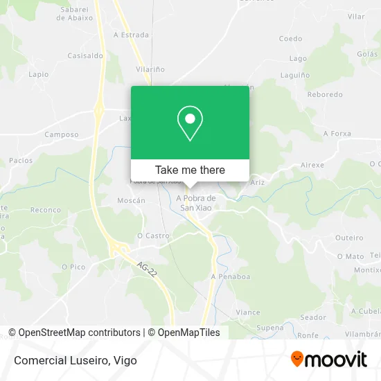 Comercial Luseiro map