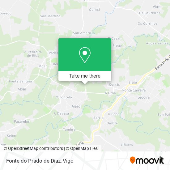 Fonte do Prado de Díaz map