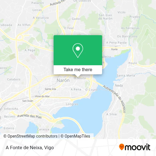 A Fonte de Neixa map