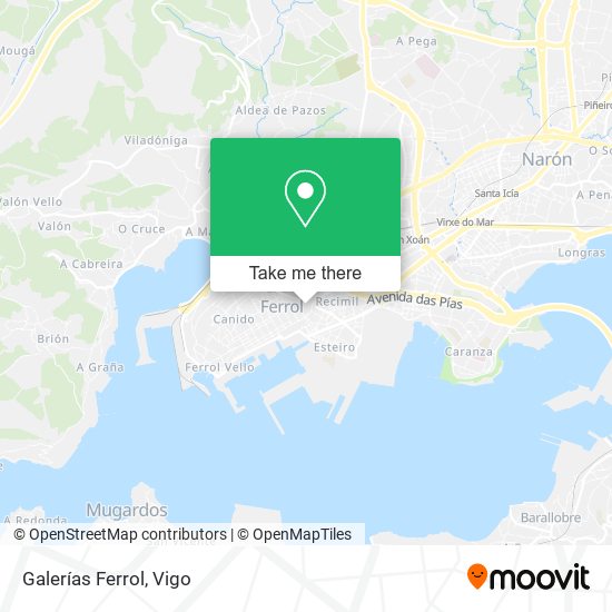 Galerías Ferrol map