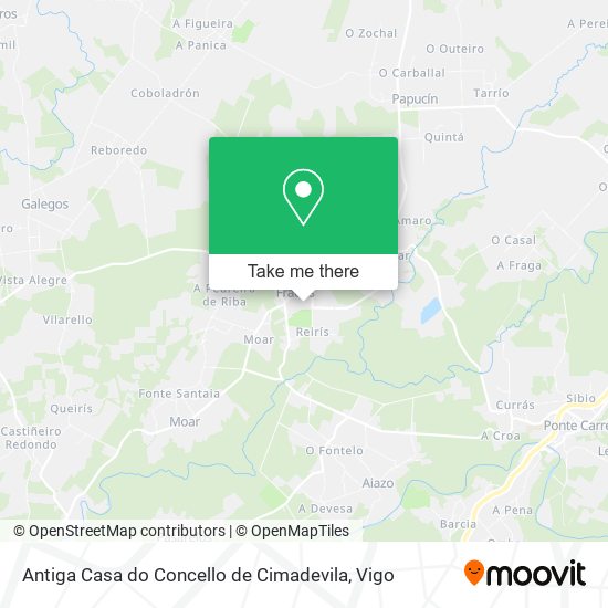 Antiga Casa do Concello de Cimadevila map
