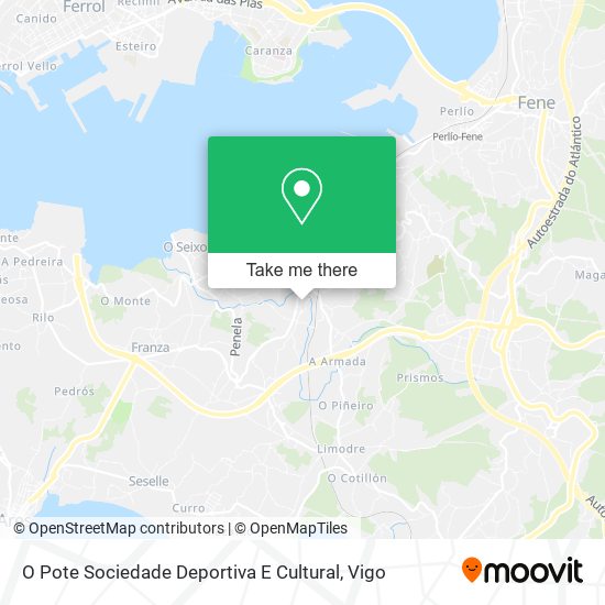 mapa O Pote Sociedade Deportiva E Cultural