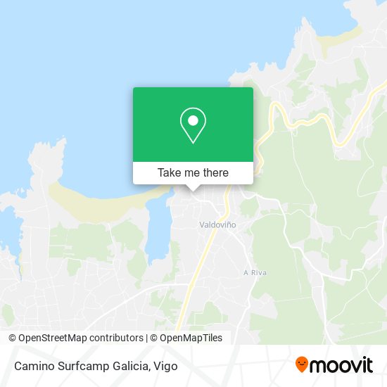 Camino Surfcamp Galicia map