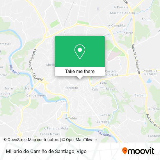 Miliario do Camiño de Santiago map