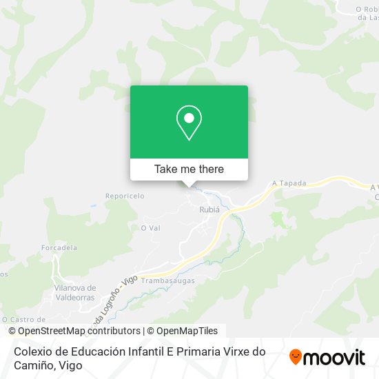 mapa Colexio de Educación Infantil E Primaria Virxe do Camiño