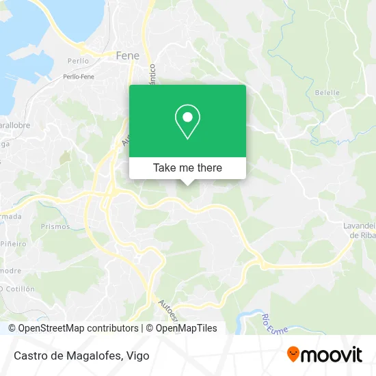 Castro de Magalofes map