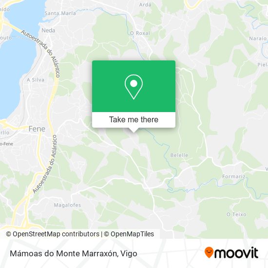 mapa Mámoas do Monte Marraxón