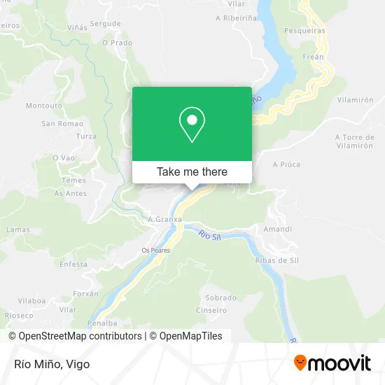 Río Miño map