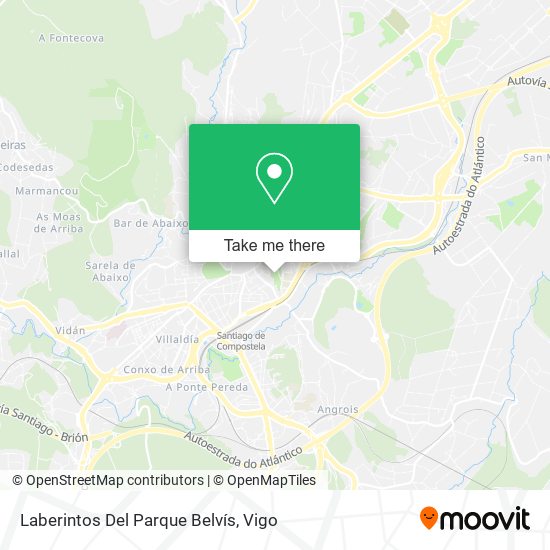 Laberintos Del Parque Belvís map