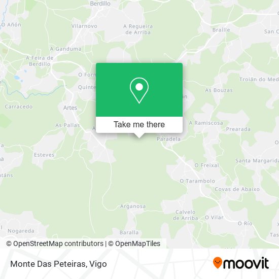 mapa Monte Das Peteiras