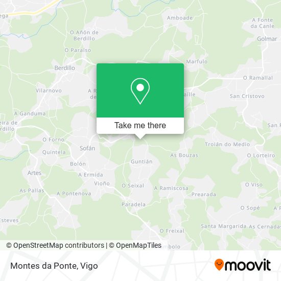 Montes da Ponte map