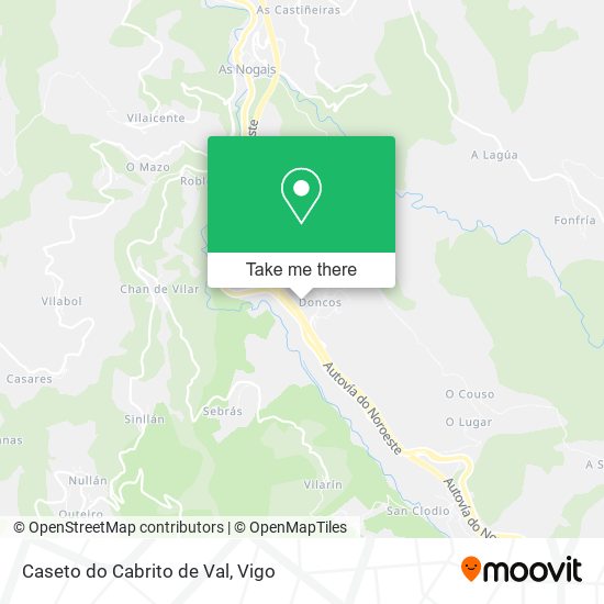 Caseto do Cabrito de Val map