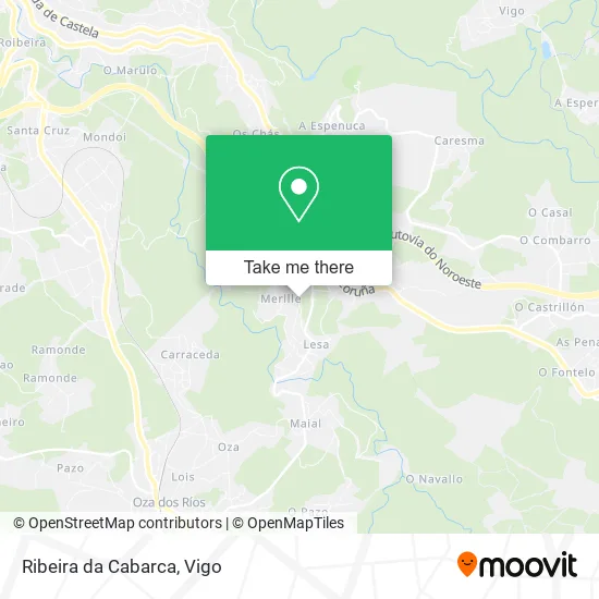 Ribeira da Cabarca map