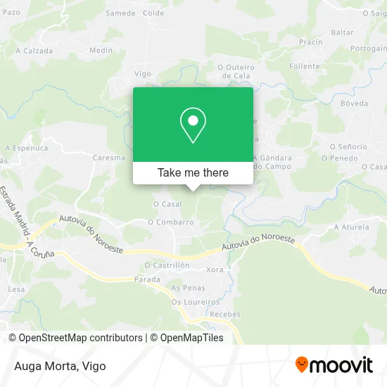 Auga Morta map