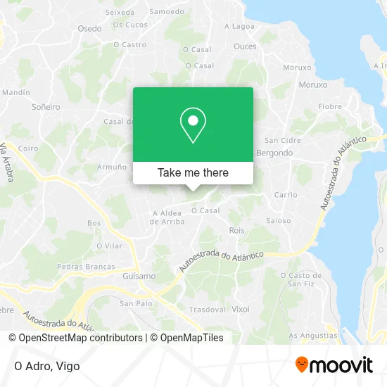 O Adro map