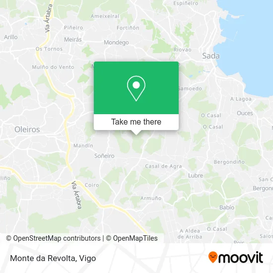 Monte da Revolta map