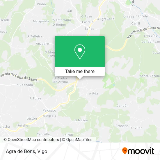 Agra de Bons map
