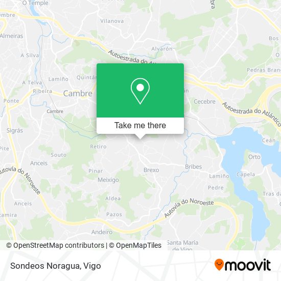 Sondeos Noragua map