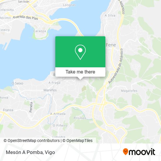 Mesón A Pomba map